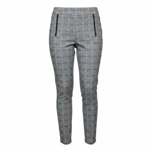 Calvin Klein Women's Plaid Stretch Pull-On Skinny Ankle Pants with Zipper Pocket